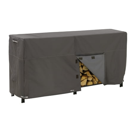 Classic Accessories Ravenna&reg; Log Rack Cover - Premium Outdoor Cover with Water Resistant Fabric, 8-Feet (55-172-045101-EC)