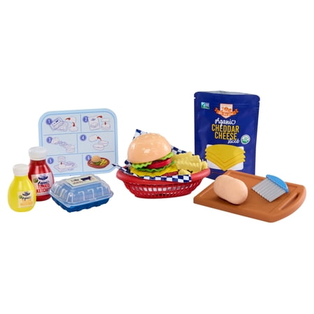 Little Tikes Creative Chefs Cheeseburger and Fries Kit, with Make-It Mix Play Sand, Ages 3+