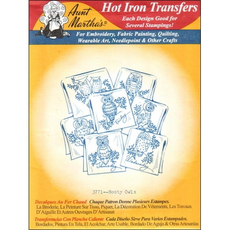 Aunt Marthas Hot Iron Transfers for Embroidery, Fabric Painting, & Other Crafts