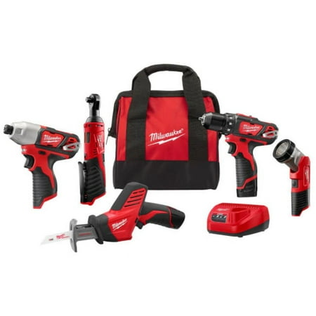 Milwaukee Combo Kit 12-Volt Lithium-Ion Cordless Variable Speed Worklight Brushed