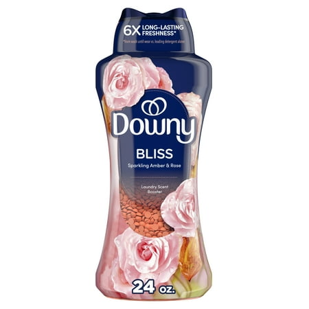 Downy Infusions Bliss Laundry Scent Booster Beads, Amber and Rose Scent, 24 oz