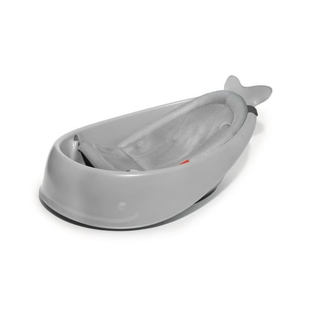 Skip Hop Moby Smart Sling 3-Stage Whale Bathtub, Gray