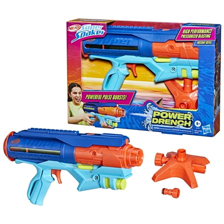 Nerf Super Soaker Power Drench Water Blaster, Water Toys, 8+