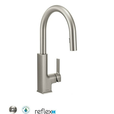 Moen STo Spot Resist Stainless One-Handle Pulldown Kitchen Faucet