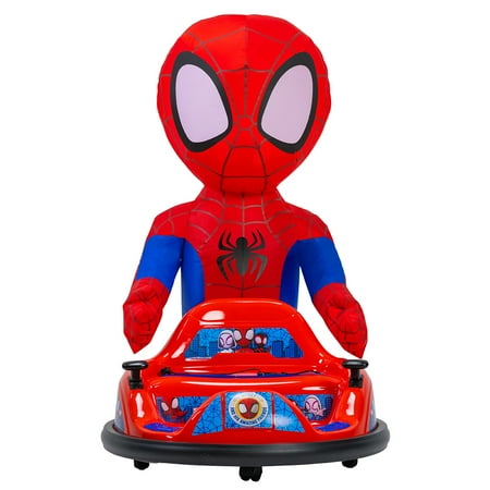 Marvel Spidey ImaginAir 6V Ride-On Bumper Car with Inflatable Character