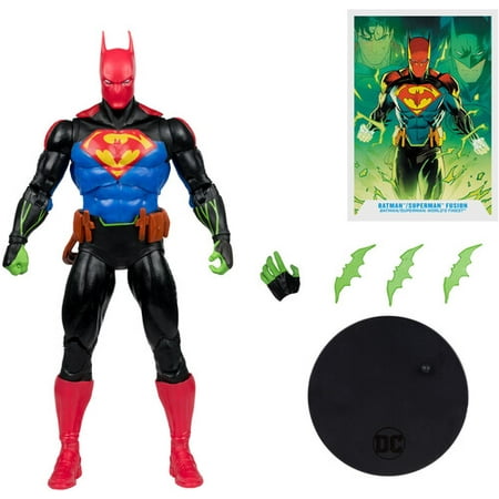 DC Multiverse - World's Finest - 7" Batman / Superman Fusion Action Figure, McFarlane Toys, Gifts