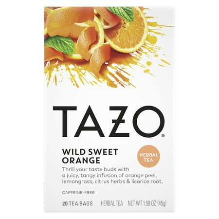 Tazo Wild Sweet Orange Caffeine-Free Herbal Tea Bags - 20ct