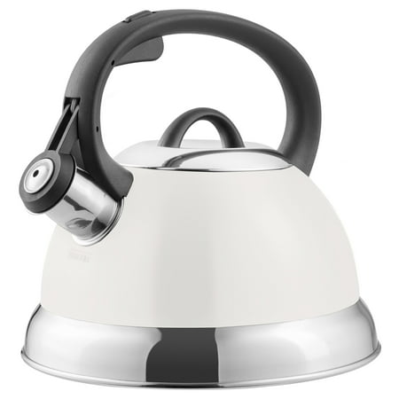 Mr. Flintshire 1.75 Quart Whistling Tea Kettle in Linen