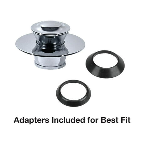Danco EZ Drain Cover, Metal Strainer/Stopper for Bathtubs in Chrome, 2.5" Height (10528)