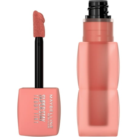 Maybelline Super Stay Teddy Tint, Long Lasting Matte Lip Stain, Current Mood, 0.17 fl oz