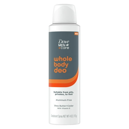 Dove Men+Care Aluminum Free Whole Body Deodorant Spray - Shea Butter &#38; Cedar - 4oz