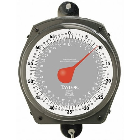 Taylor Silver Analog Hanging Scale 70 lb