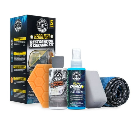 Chemical Guys Headlight Restoration & Ceramic Kit, 5 Items