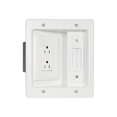 Legrand On-Q In-Wall TV Connection Kit, White HT2102WHV1