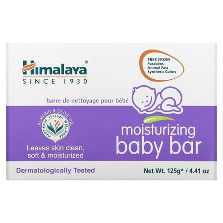 Himalaya Moisturizing Baby Bar, Mild and Moisturizing Bar Soap for Baby, 4.41 oz