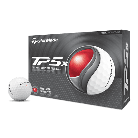 TaylorMade TP5X Golf Balls 12pk, White