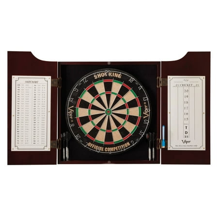 GLD Viper Hudson All-In-One Dart Board & Cabinet w/ Dry-Erase Board | 40-0219