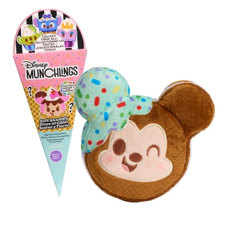 Disney Munchlings Single Serve Scented Collectible Plush, Kids Toys for Ages 0+