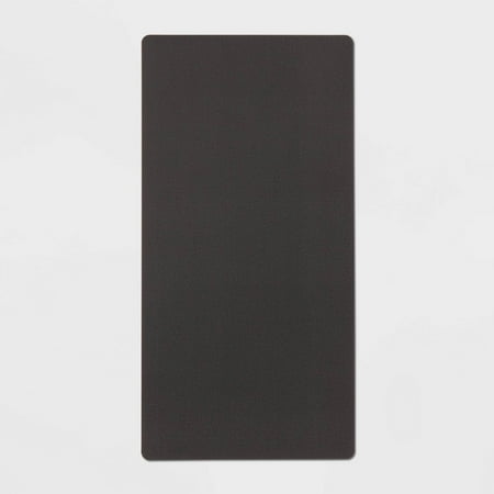 20" x 40" Low Profile Charmed Manor Patterned Polyurethane Kitchen Mat with Foam Rubber Backing Black - Threshold&trade;