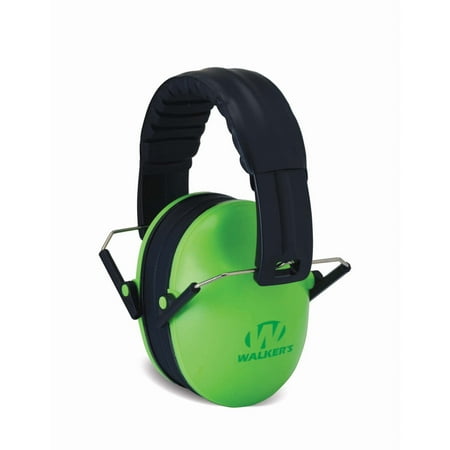 Walker's Game Ear Baby and Kid's Folding Sound Protection Muff in Lime Green