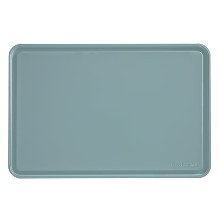 KitchenAid 12x18 Poly Cutting Board, Perimeter Trench, Non Slip Edges, Dishwasher Safe Mineral Water