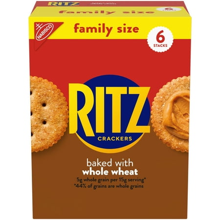 Ritz Crackers, Family Size, Whole Wheat, 19.3 oz