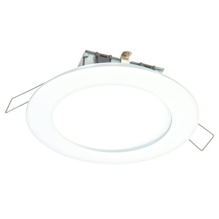 Halo White 4 in. W Plastic LED Canless Recessed Downlight 9.7 W