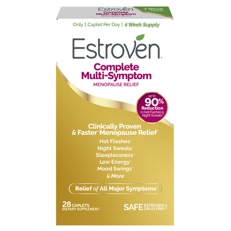 Estroven Complete Multi-Symptom Menopause Relief Caplets, 28 Count