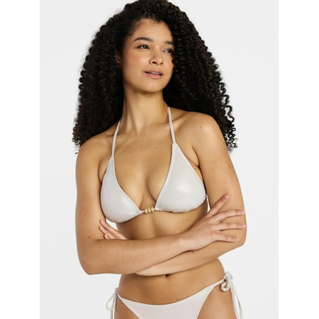 No Boundaries Sun Goddess Transformable Triangle Bikini Top, Women's XXS-XXL