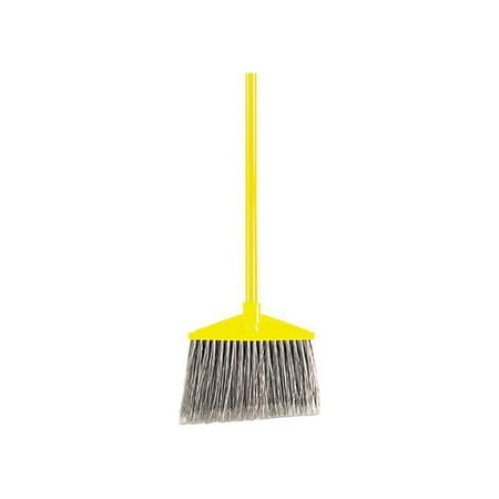 Rubbermaid Commercial 7920014588208, Angled Large Broom, 46.78" Handle, Gray/Yellow