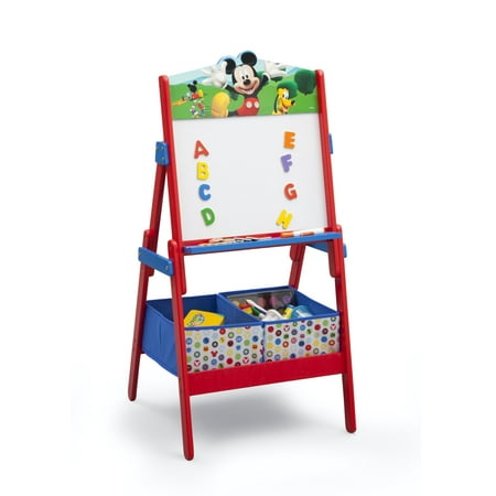 Disney Mickey Mouse Activity Easel with Storage by Delta Children, Greenguard Gold Certified