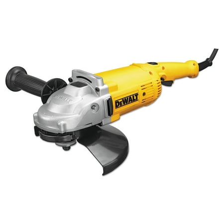 DeWalt 4HP Large Angle Grinders, 9 in Dia, 15 A, 6,500 rpm, Lock-On; Trigger