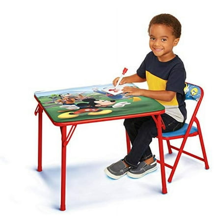 Disney Junior Mickey Kids Table & Chair Set for Toddlers Ages 2-5 Years
