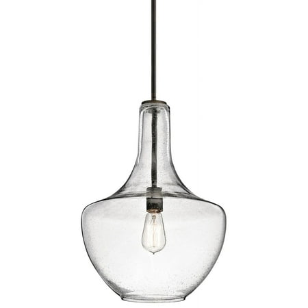 Kichler 42046Cs Everly 1 Light 14" Wide Pendant - Bronze