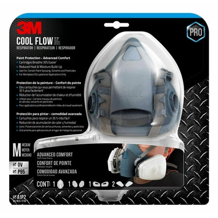 3M&trade; Pro Paint Respirator - Medium, 7512PA1-A-PS, 1 pack