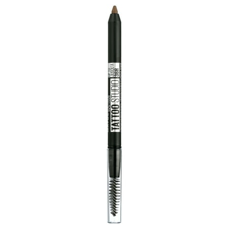 Maybelline Tattoo Studio 36HR Pigment Brow Pencil, Soft Brown