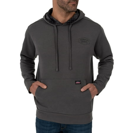 Genuine Dickies Men s Fleece Pullover with Flannel Lined Hoodie
