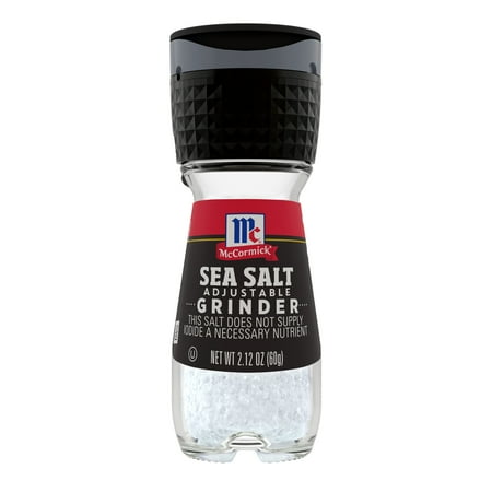 McCormick All Natural Sea Salt Grinder, 2.120 oz Bottle