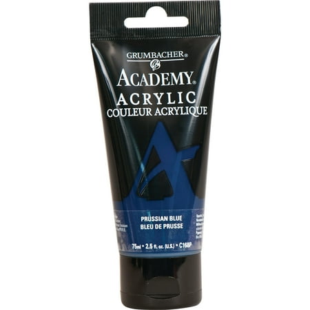 Grumbacher Academy Acrylic, 75ml Tube, Prussian Blue