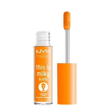 NYX Professional Makeup This Is Milky Gloss, Lip Gloss with 12 Hr Hydration, Mango Lassi