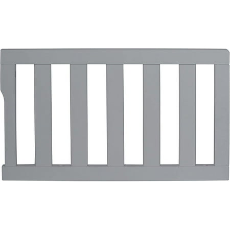 Dream On Me Convertible Crib Toddler Guard Rail in Cool Gray, Converts Cribs to Toddler Beds