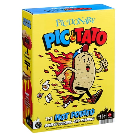Pictionary Pic-Tato Hot Potato Game, Talks and Plays Music, Family Game for Kids, Adults and Game Night