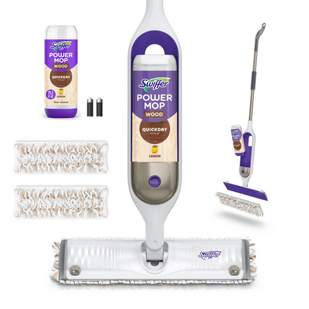 Swiffer Power Mop Wood Mop Kit for Wood Floor Cleaning
