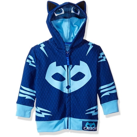 PJ Masks Toddler Boys' Catboy Costume Hooded Sweatshirt - Blue 2T