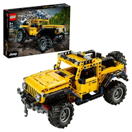 LEGO Technic Jeep Wrangler 4x4 Toy Car Model Building Kit, All Terrain Off Roader SUV , Gift Idea for Kids, Boys and Girls