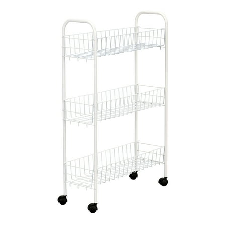 Household Essentials Slimline 3-Shelf Utility Cart