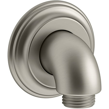 Kohler K-22173-BN Bancroft Wall-Mount Supply Elbow with Check Valve - Vibrant Brushed Nickel