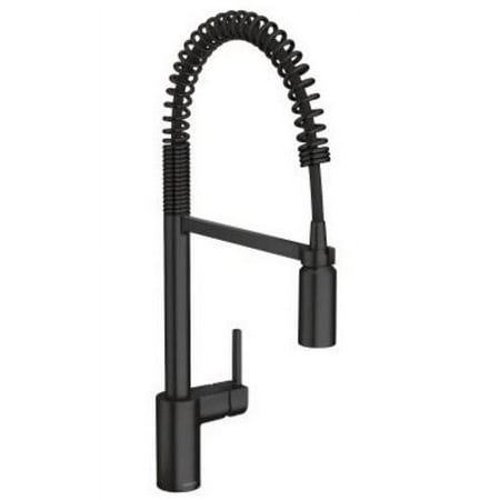 Moen 5923 Align 1.5 GPM Single Hole Pull Down Kitchen Faucet with Spot Resist Finish and Duralast - Matte Black