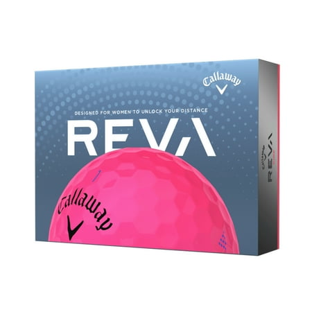 Callaway REVA Golf Balls, Pink, 1.42 lb, 12 Pieces