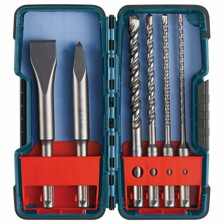 Bosch HCST006 6-Piece SDS-Plus Bulldog Rotary Hammer Bit Set